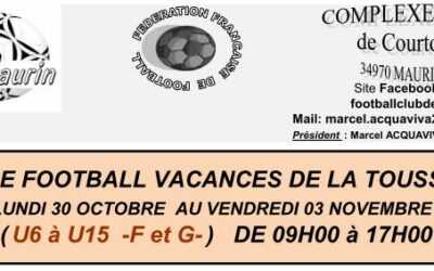 Inscription au stage de la Toussaint