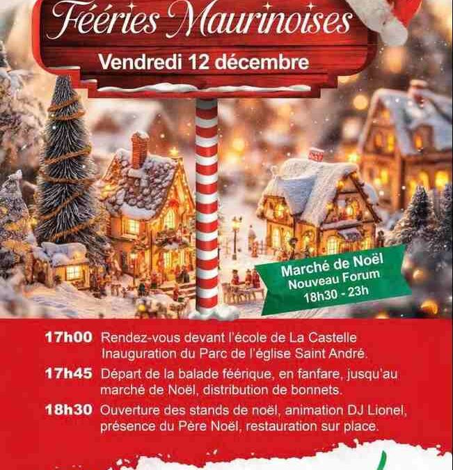 Après le goûter de Noël, place aux fééries maurinoises
