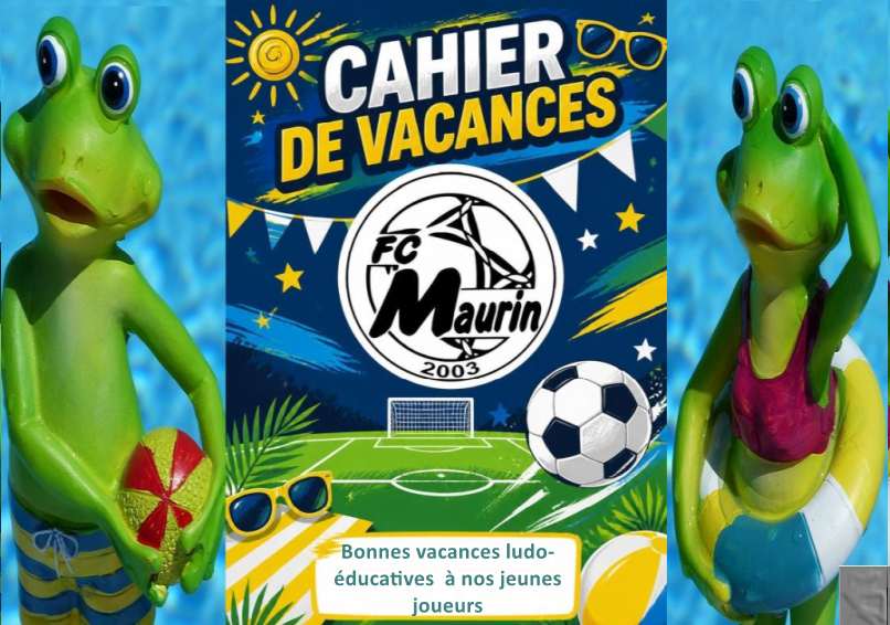 Des cahiers de vacances pour nos jeunes joueurs
